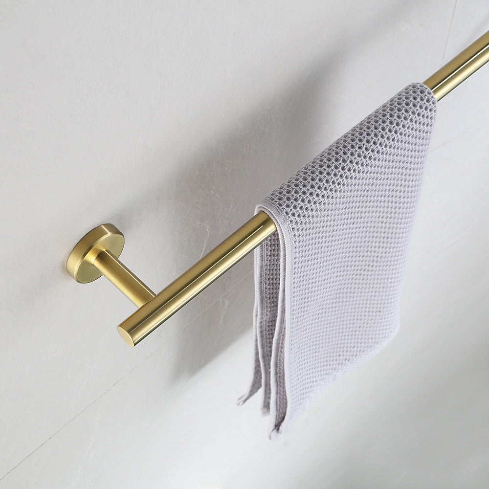  JQK Double Towel Bar, 24 Inch Brass Gold Bath Towel
