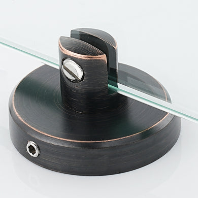 JQK Glass Shelf Bracket, ORB, 8 Pack.