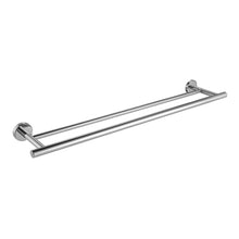 Load image into Gallery viewer, JQK Chrome Towel Bar, 12/18/24/30/36 Inch 304 Stainless Steel Thicken 0.8mm Double Bath Towel Rack for Bathroom, Towel Holder Polished Chrome Wall Mount, Total Length 15/20.5/27/33/39 Inch, TB100L12/18/24/30/36-CH