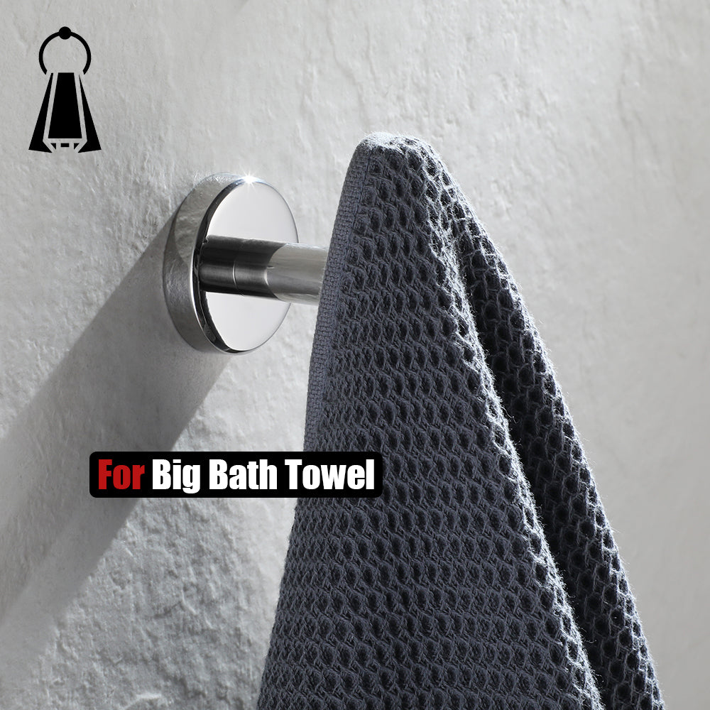 JQK Chrome Bathroom Towel Hook, 304 Stainless Steel Coat Robe