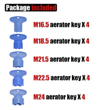Load image into Gallery viewer, JQK Cache Faucet Aerator Key, Removal Wrench Tool for M 16.5 18.5 21.5 22.5 24 cache aerators, 5 Set (Pack of 4), HAK5S-P4