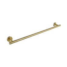 Load image into Gallery viewer, JQK Bath Towel Bar, 9/12/18/24/30/36 Inch Brushed Light Gold Towel Rack Bathroom, 304 Stainless Steel Thicken 0.8mm Towel Holder Wall Mount, Total Length 12/15/20.7/27/33/39 Inch, TB110L9/12/18/24/30/36-BG
