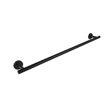 Load image into Gallery viewer, JQK Black Towel Bar, 9/12/18/24/30/36 Inch 304 Stainless Steel Thicken 0.8mm Towel Rack Bathroom, Towel Holder Matte Black Wall Mount, Total Length 12/15/20.7/27/33/39 Inch, TB110L9/12/18/24/30/36-PB