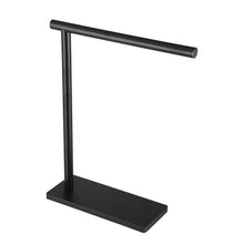 Load image into Gallery viewer, JQK Hand Towel Holder Stand Oil Rubbed Bronze, Modern Tree Rack Free Standing for Countertop with 12 Inch Bar, 304 Stainless Thicken 0.8mm Steel ORB, HTT170-ORB