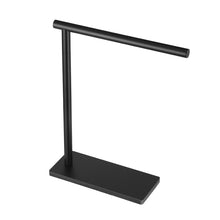 Load image into Gallery viewer, JQK Hand Towel Holder Stand Black, Modern Tree Rack Free Standing for Countertop with 12 Inch Bar, 304 Stainless Steel Matte Black Thicken 0.8mm, HTT170-PB