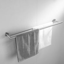 Load image into Gallery viewer, JQK Double Bath Towel Bar, 12-36 Inch 304 Stainless Steel Thicken 0.8mm Towel Rack Bathroom, Towel Holder Brushed Finished Wall Mount, Total Length 20.47 Inch, TB100L12-36-BN