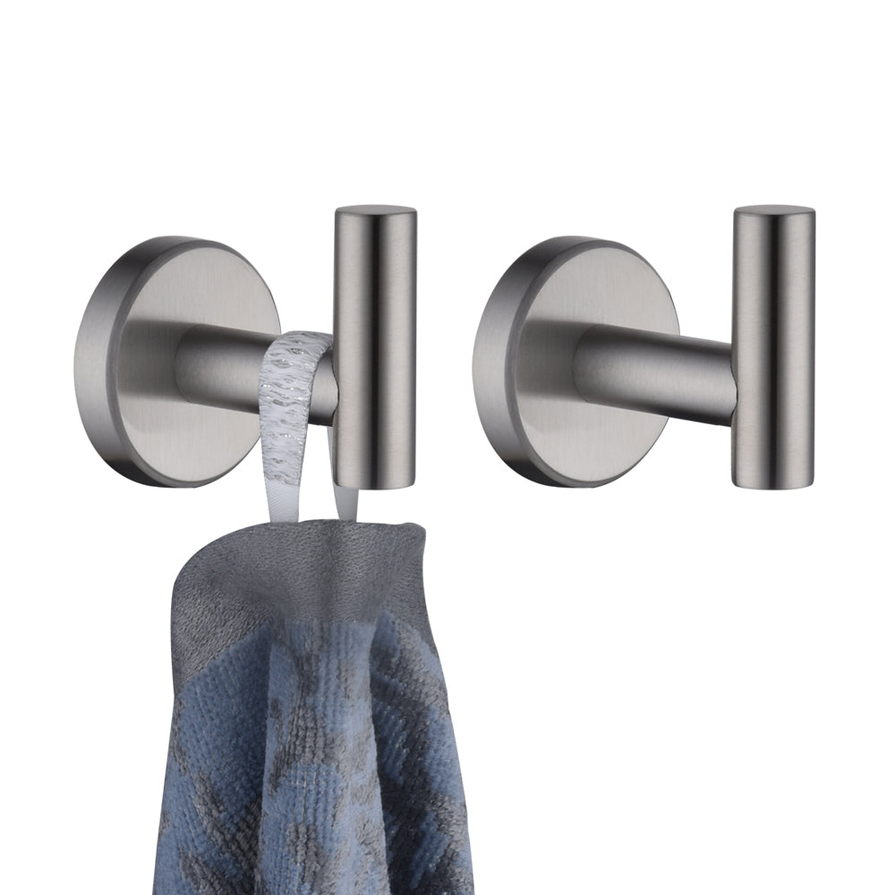 Stainless Steel Robe Hook Bathroom Shower Wall Towel Hooks Multi-Purpose  Washcloth Coat Hook Key Hanger Kitchen Storage Hook